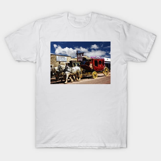 Tombstone Arizona Stagecoach T-Shirt by JimDeFazioPhotography